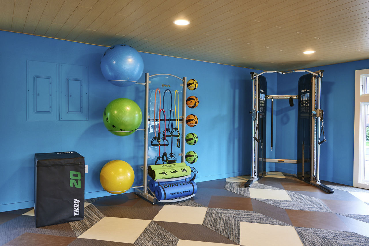 Gym at Lineage At Willow Creek (2 of 3)