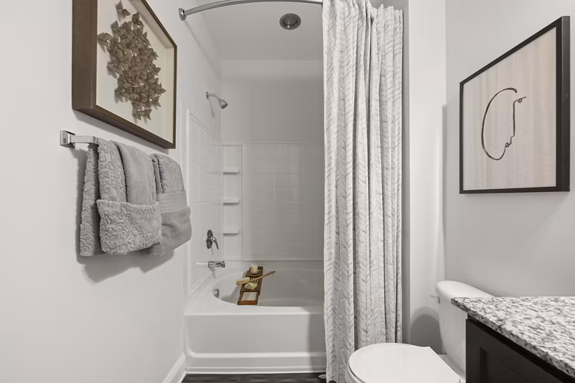 bathroom at Fountains Matthews Apartments