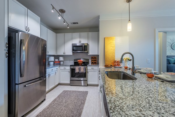 kitchen at Fountains Matthews Apartments