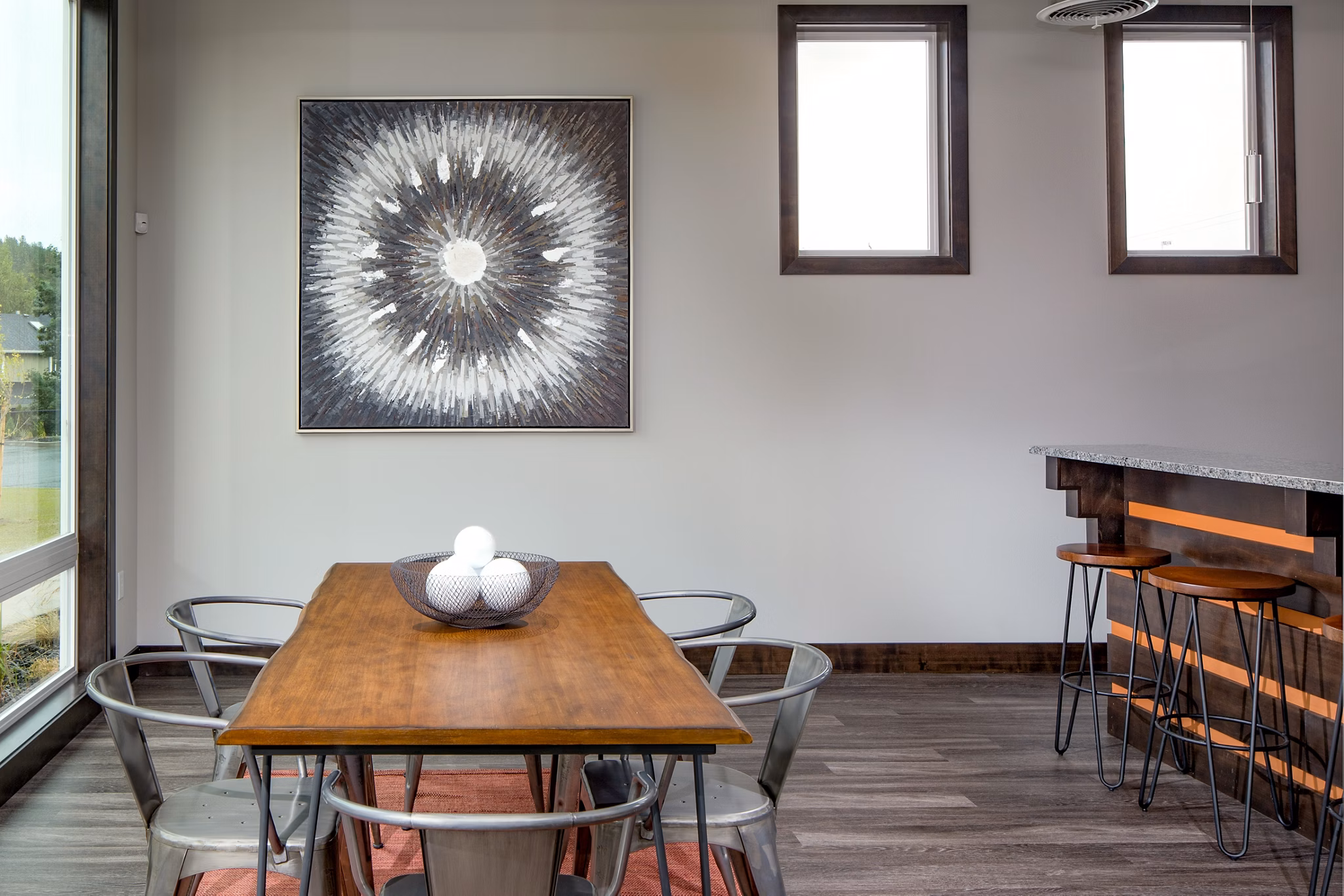 Modern meeting facility with sleek design at Jake at Indian Trail Apartments, ideal for professional gatherings and collaborative workspaces