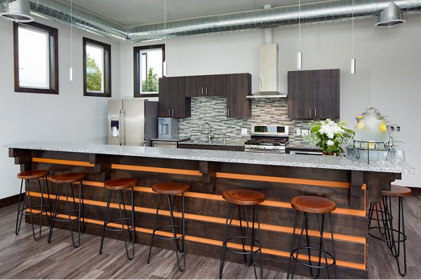 Elegant clubhouse interior featuring modern decor at Jake at Indian Trail Apartments