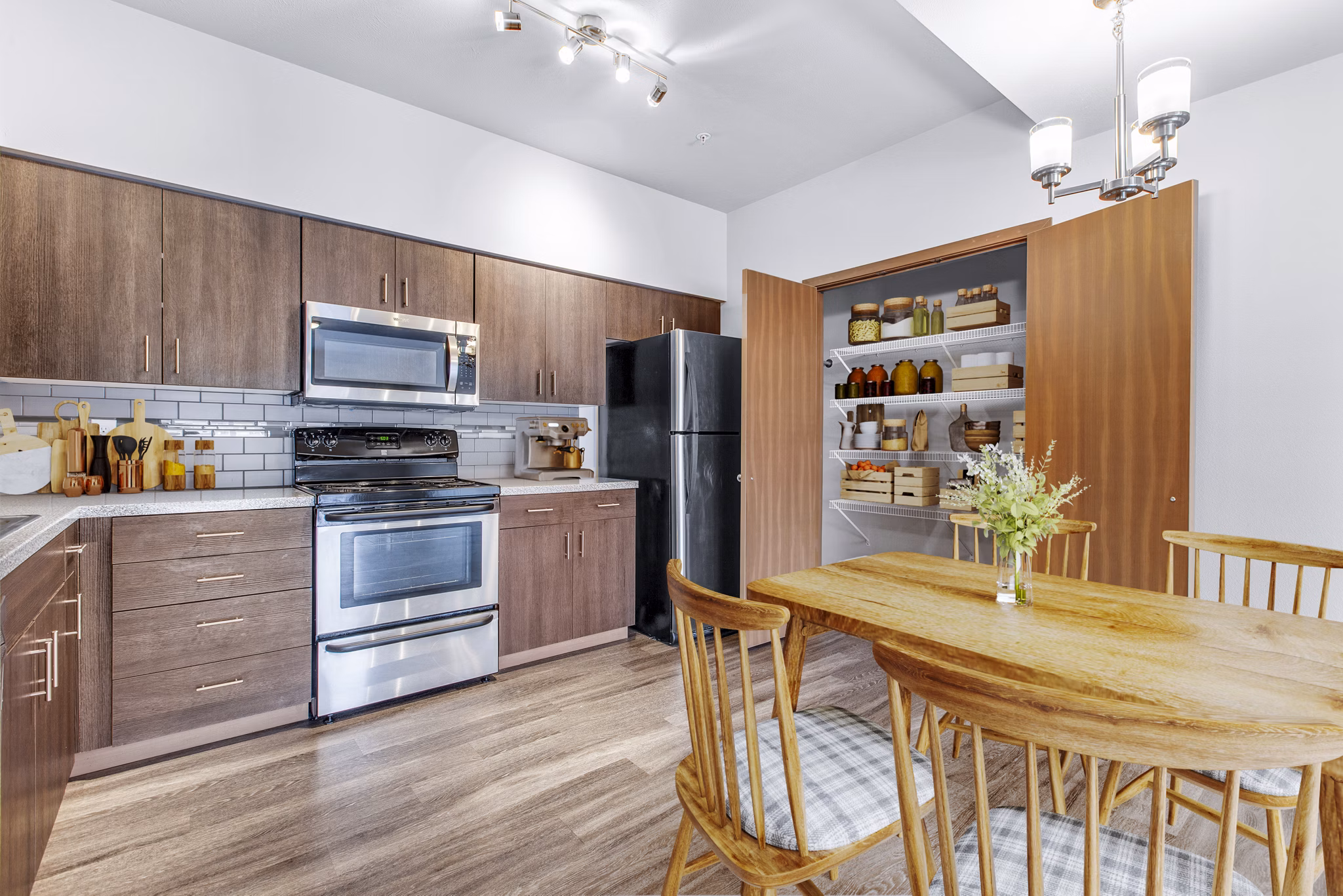 Spacious kitchen with modern appliances at Jake at Indian Trail Apartments