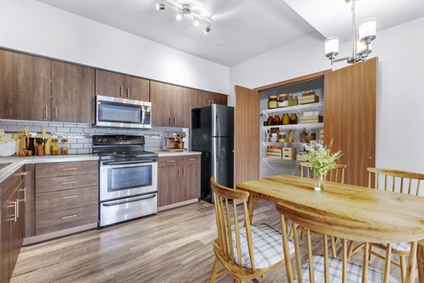 Spacious kitchen with modern appliances at Jake at Indian Trail Apartments