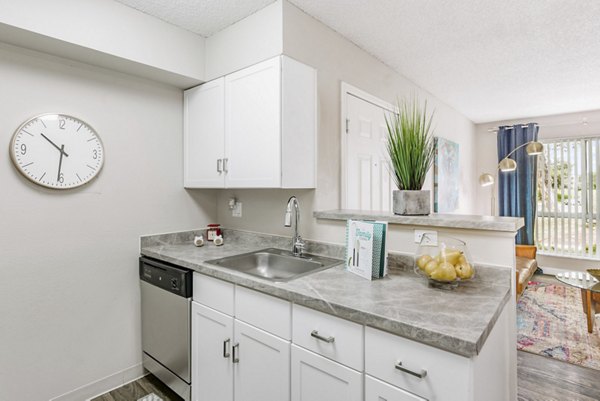 kitchen at Sloan's Lake Apartments