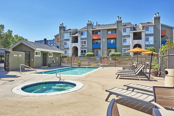 pool area at Sloan's Lake Apartments