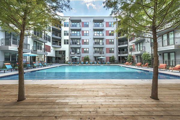 pool at Eastbank at Waterside Apartments