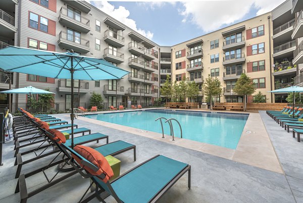 pool at Eastbank at Waterside Apartments