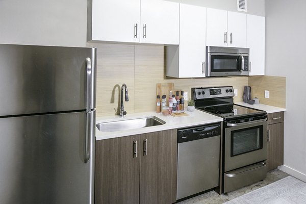 kitchen at Waterline Apartments             