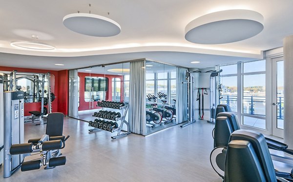 Fitness center with state-of-the-art equipment at Adaire Apartments