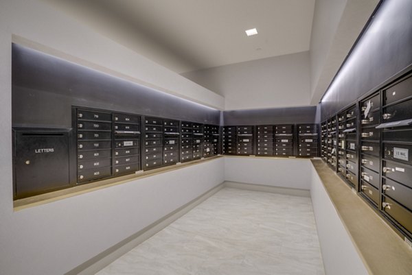 Spacious mail room with modern facilities at The Pennsylvanian Apartments