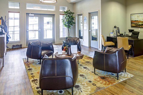 Modern clubhouse with sleek interiors at North Bethany Ridge Apartments, perfect for gatherings and leisure activities