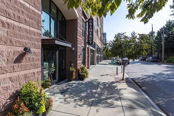 exterior at The Gramercy Apartments