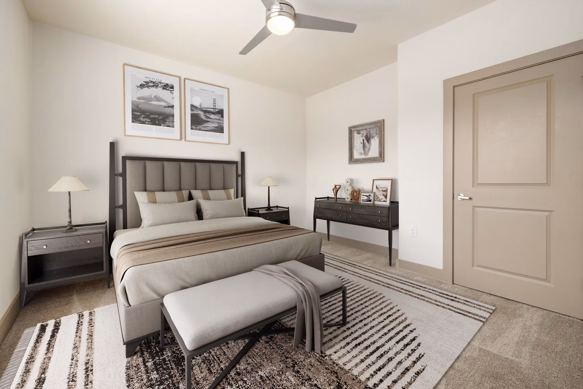 bedroom at The Gramercy Apartments