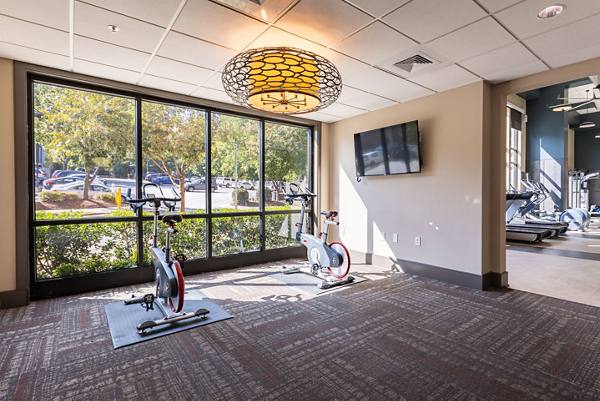 fitness center at The Gramercy Apartments