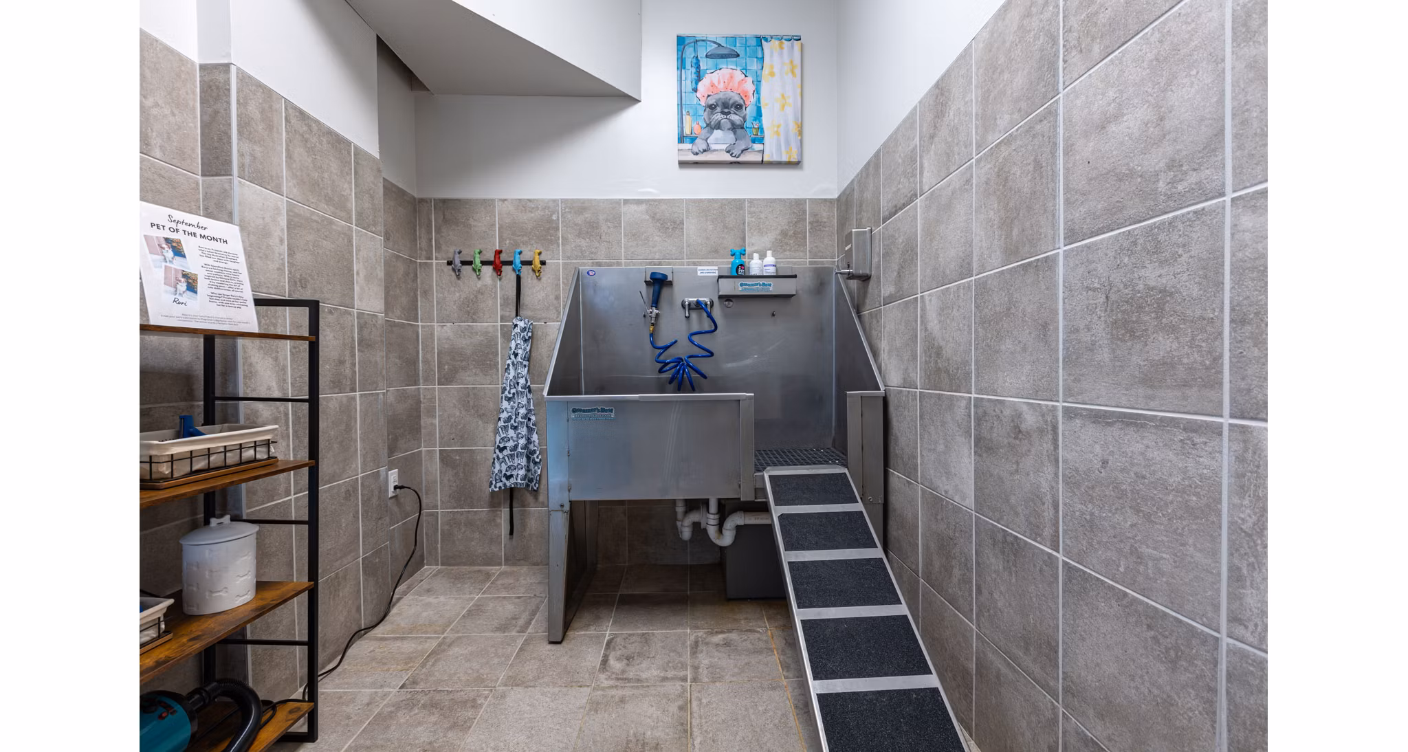 dog wash station at The Gramercy Apartments