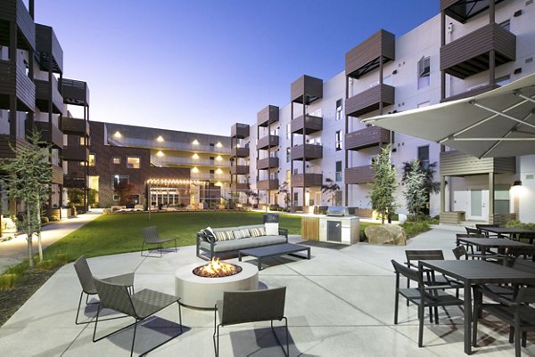 fire pit at Foundry Commons Apartments