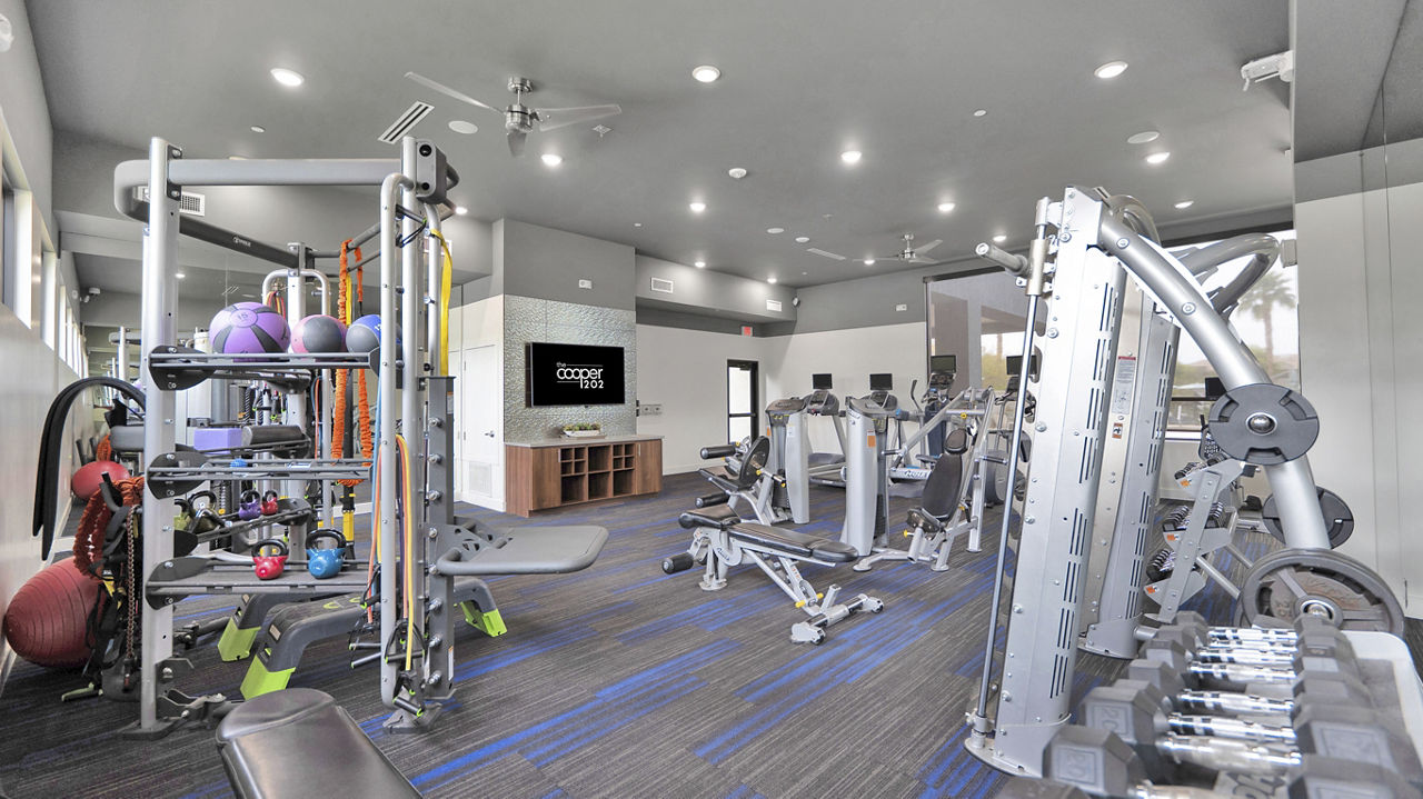 Gym at The Cooper 202 Apartments (1 of 2)