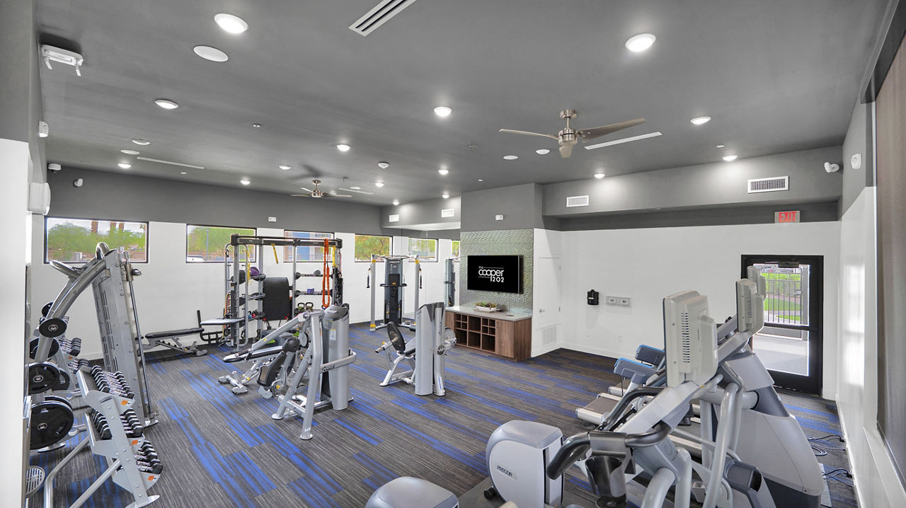 Gym at The Cooper 202 Apartments (2 of 2)