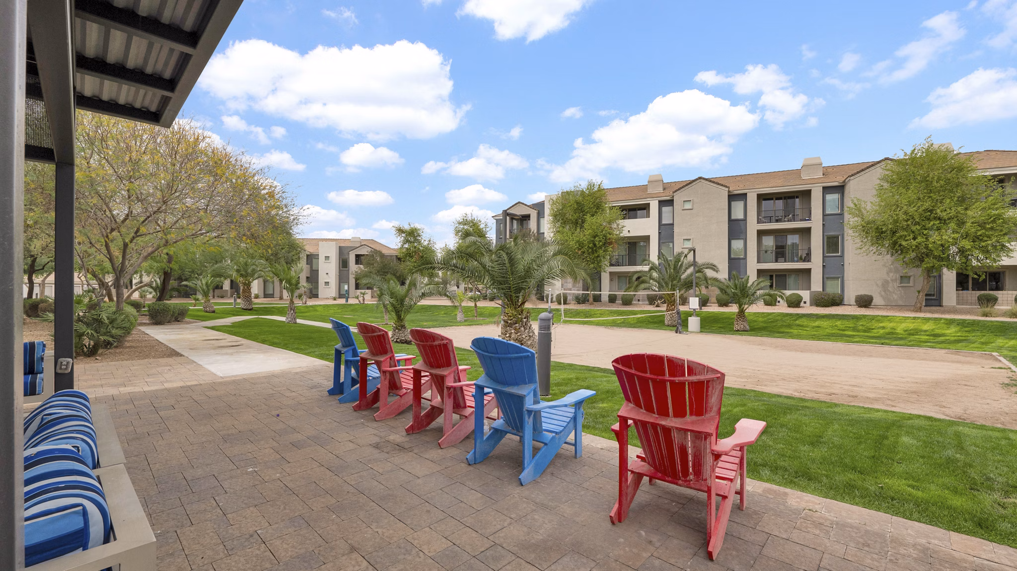 patio at The Cooper 202 Apartments