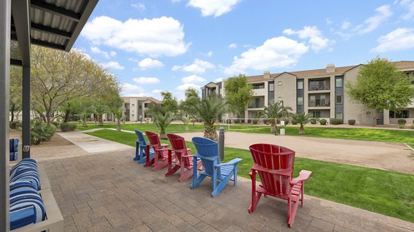 patio at The Cooper 202 Apartments