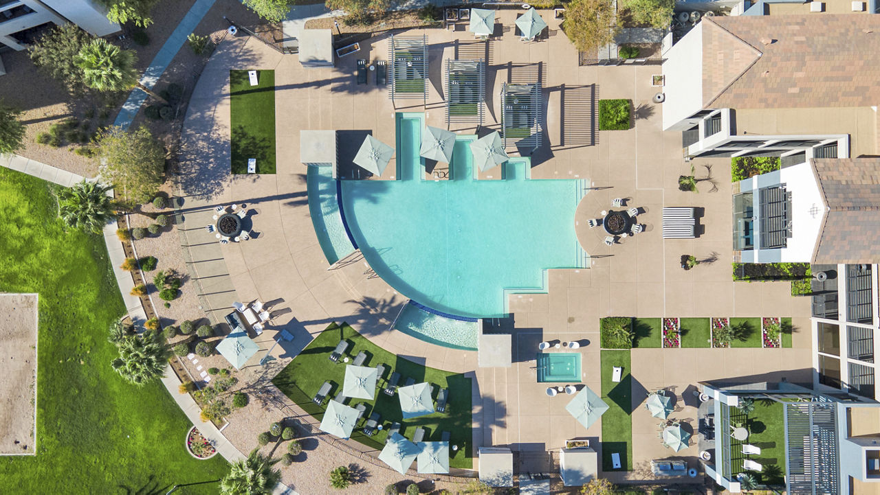 Pool at The Cooper 202 Apartments (5 of 5)