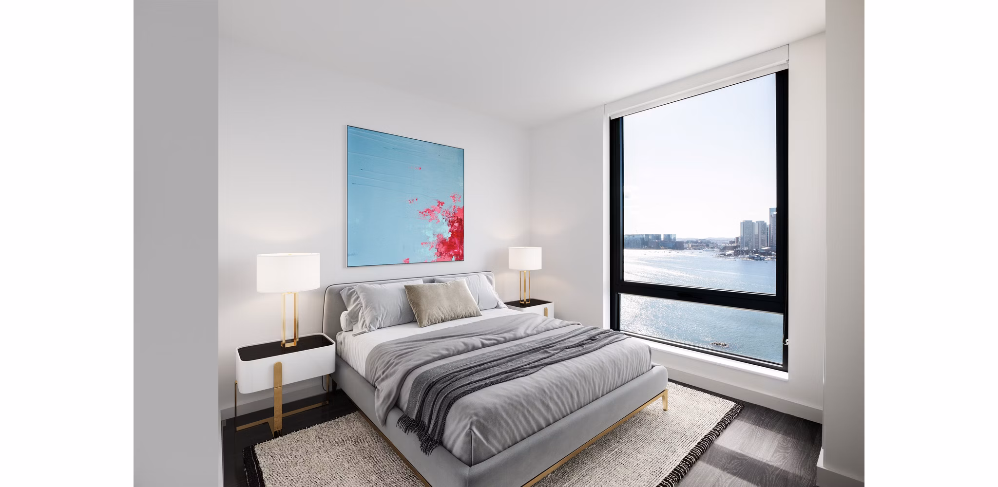 bedroom at The Eddy Apartments