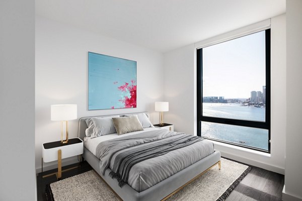 bedroom at The Eddy Apartments