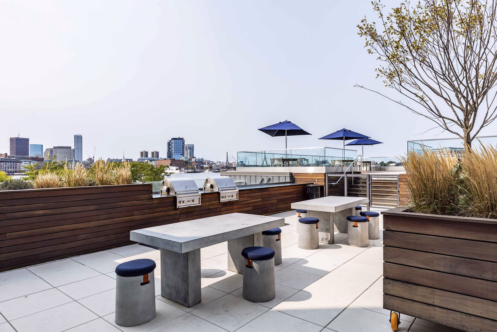 grill area/patio at The Eddy Apartments