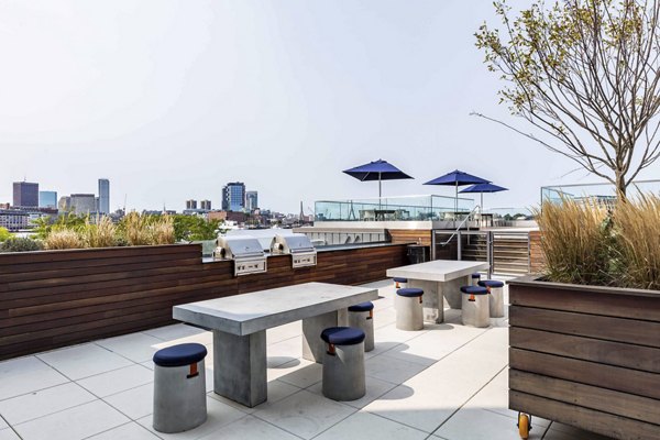grill area/patio at The Eddy Apartments