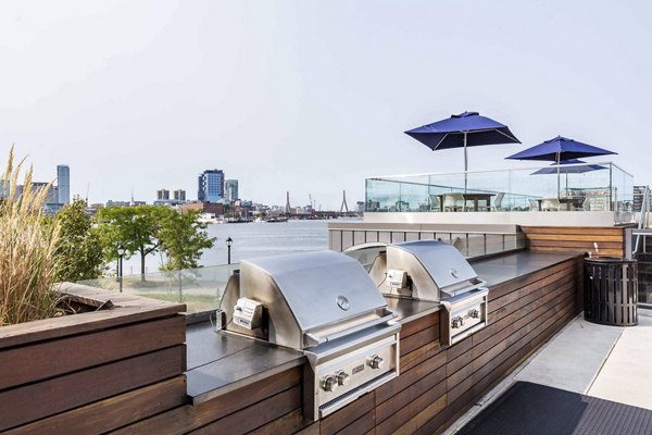 grill area/patio at The Eddy Apartments