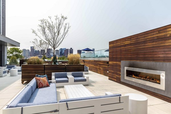 fire pit/patio at The Eddy Apartments