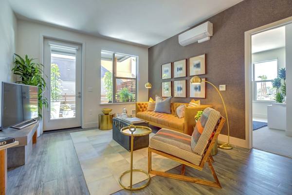 living room at Elan Menlo Park Apartments