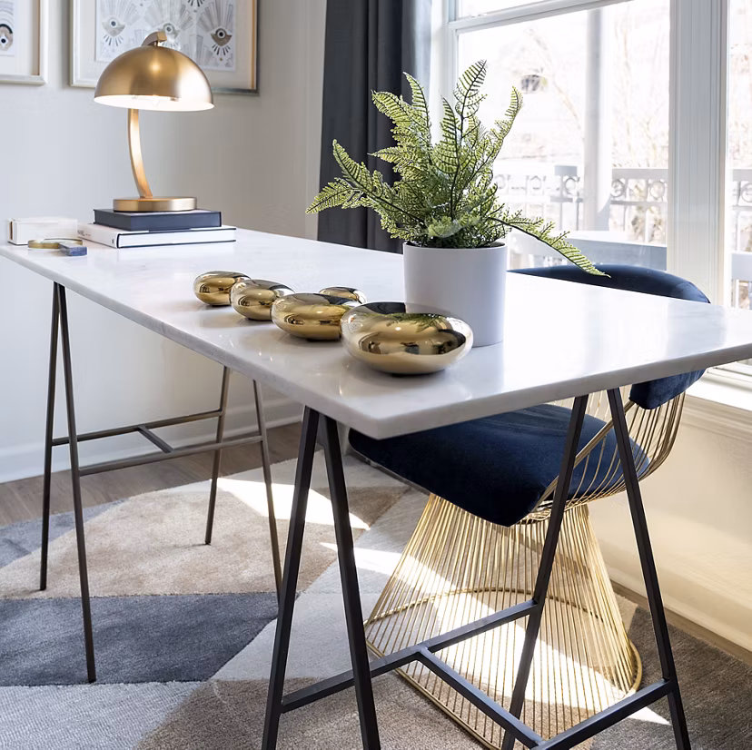 home office at La Maison River Oaks Apartments