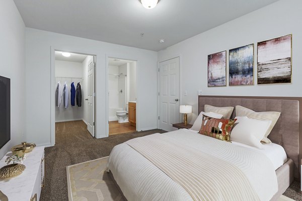 bedroom at Carrington Place Apartments