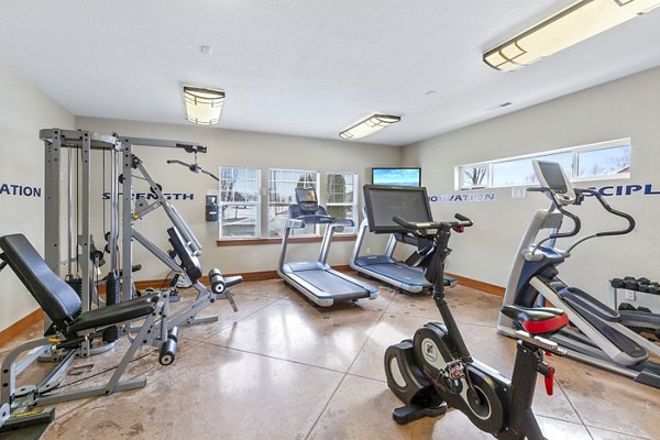 fitness center at Carrington Place Apartments