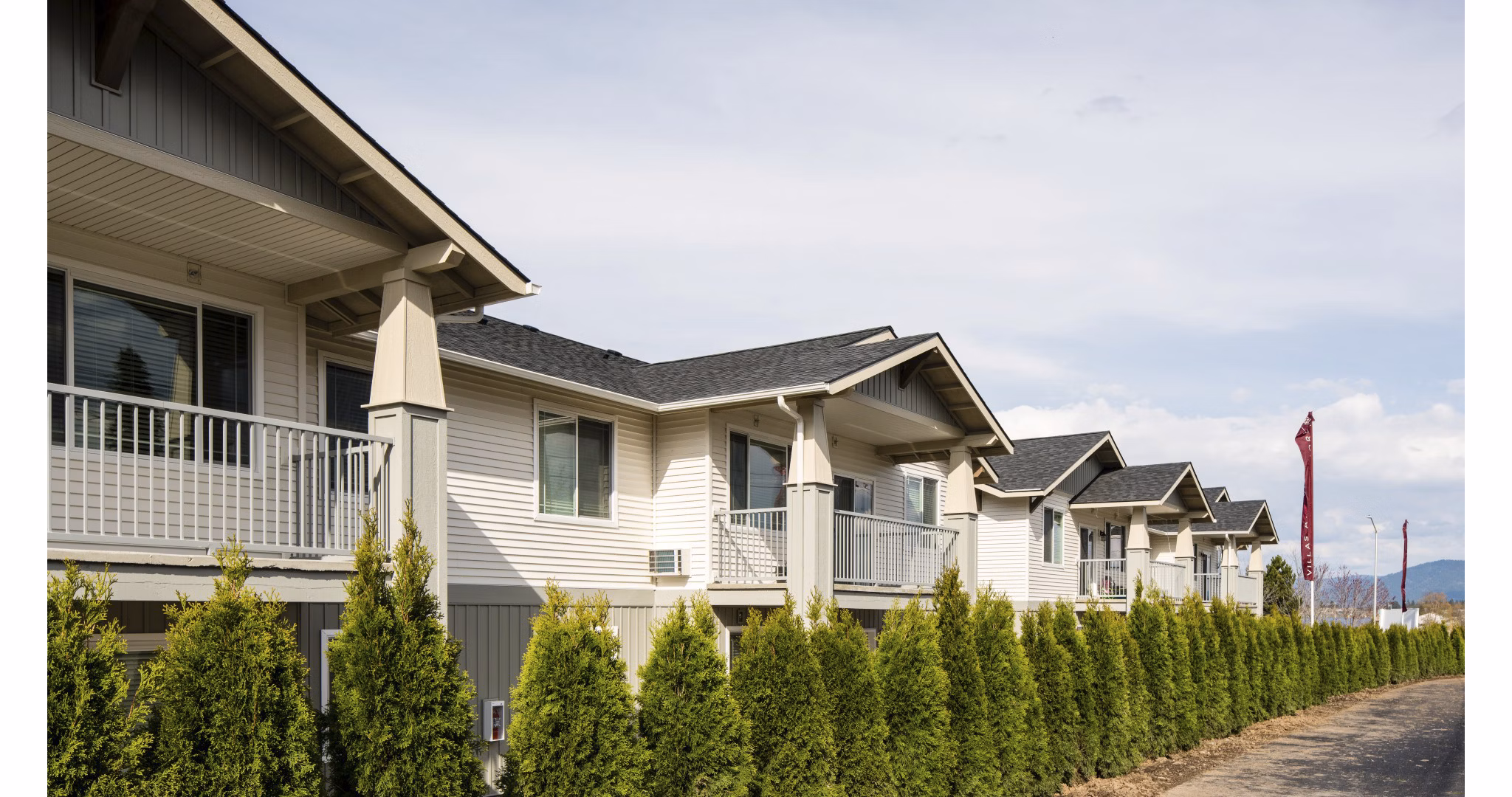 Villas at Tullamore: Elegant garden-style apartments with landscaped grounds in Post Falls