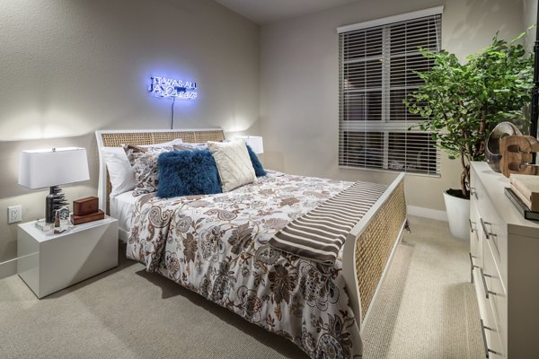 bedroom at Luxe Pasadena Apartments