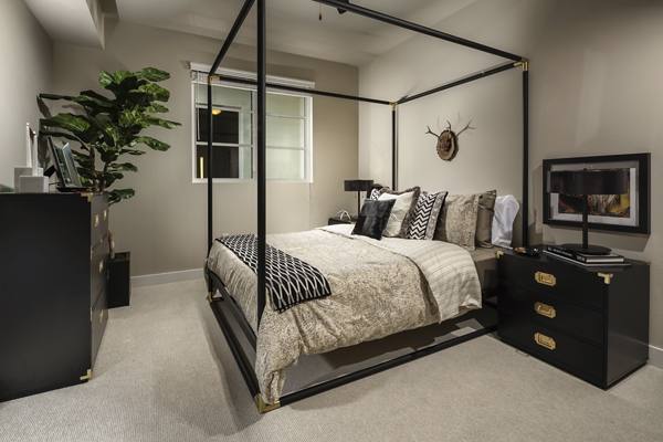 bedroom at Luxe Pasadena Apartments