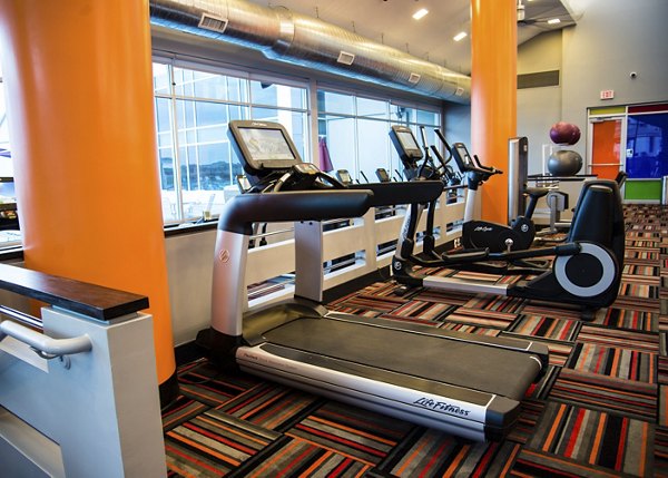 fitness center at The Ave at Norman Apartments