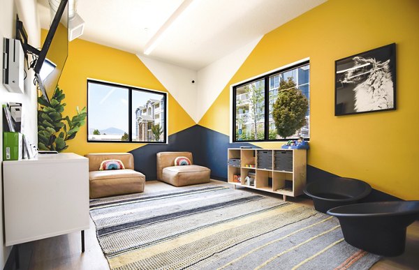Clubhouse with modern amenities at Copperwood Apartments offering luxury spaces for residents to gather and relax