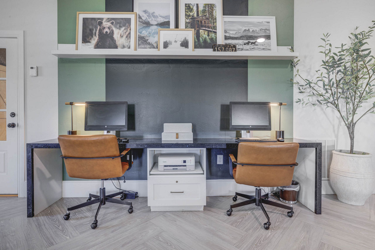Work space at The Atlas