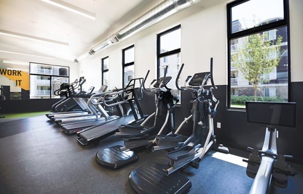 Modern fitness center with state-of-the-art equipment at Copperwood Apartments, ideal for a healthy lifestyle
