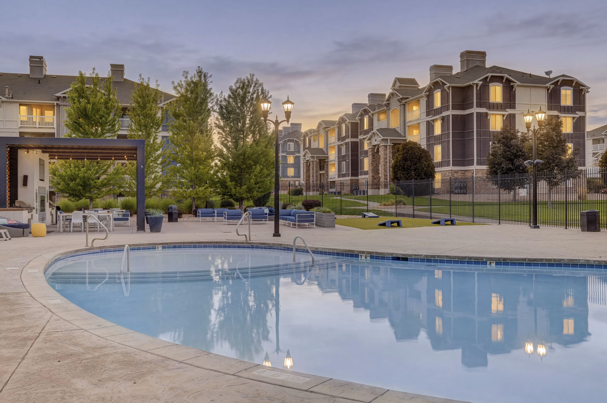 pool at The Atlas Apartments