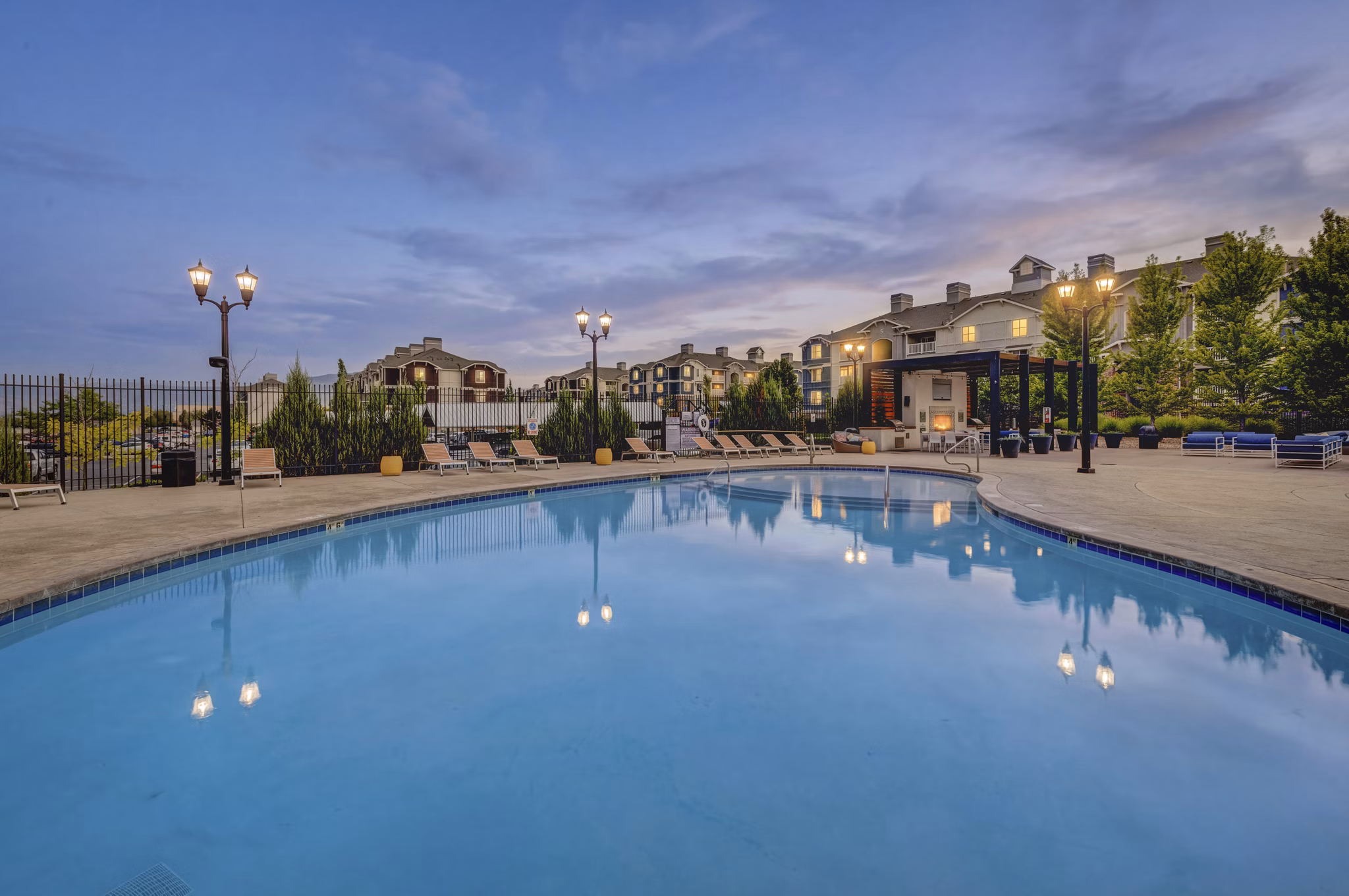 pool at The Atlas Apartments