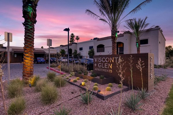 signage at Visconti at Camelback Apartments