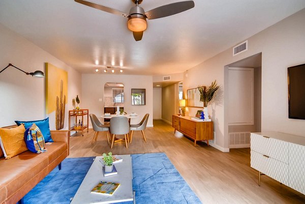 living room at Visconti at Camelback Apartments