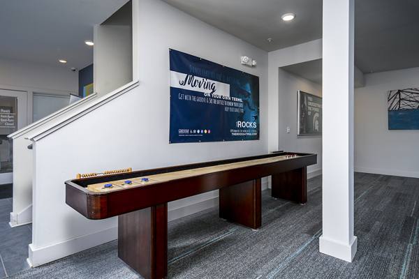 game room at The Rocks Apartments