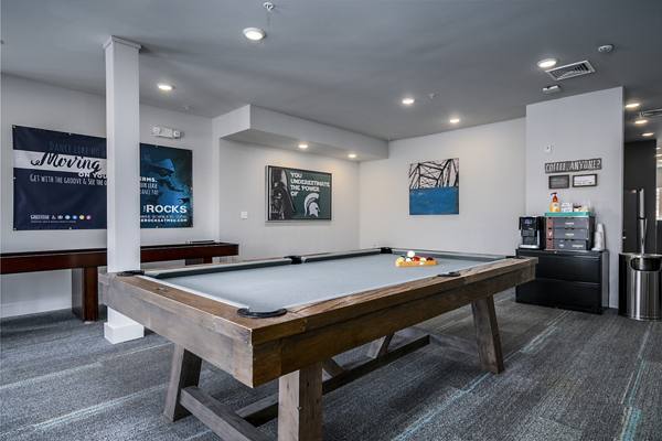 game room at The Rocks Apartments