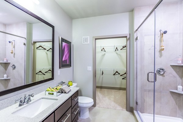 bathroom at Platform Apartments