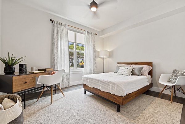 bedroom at River Pointe Apartments